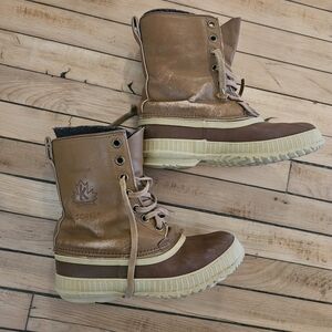 Sorel Brown and Tan Winter Boots